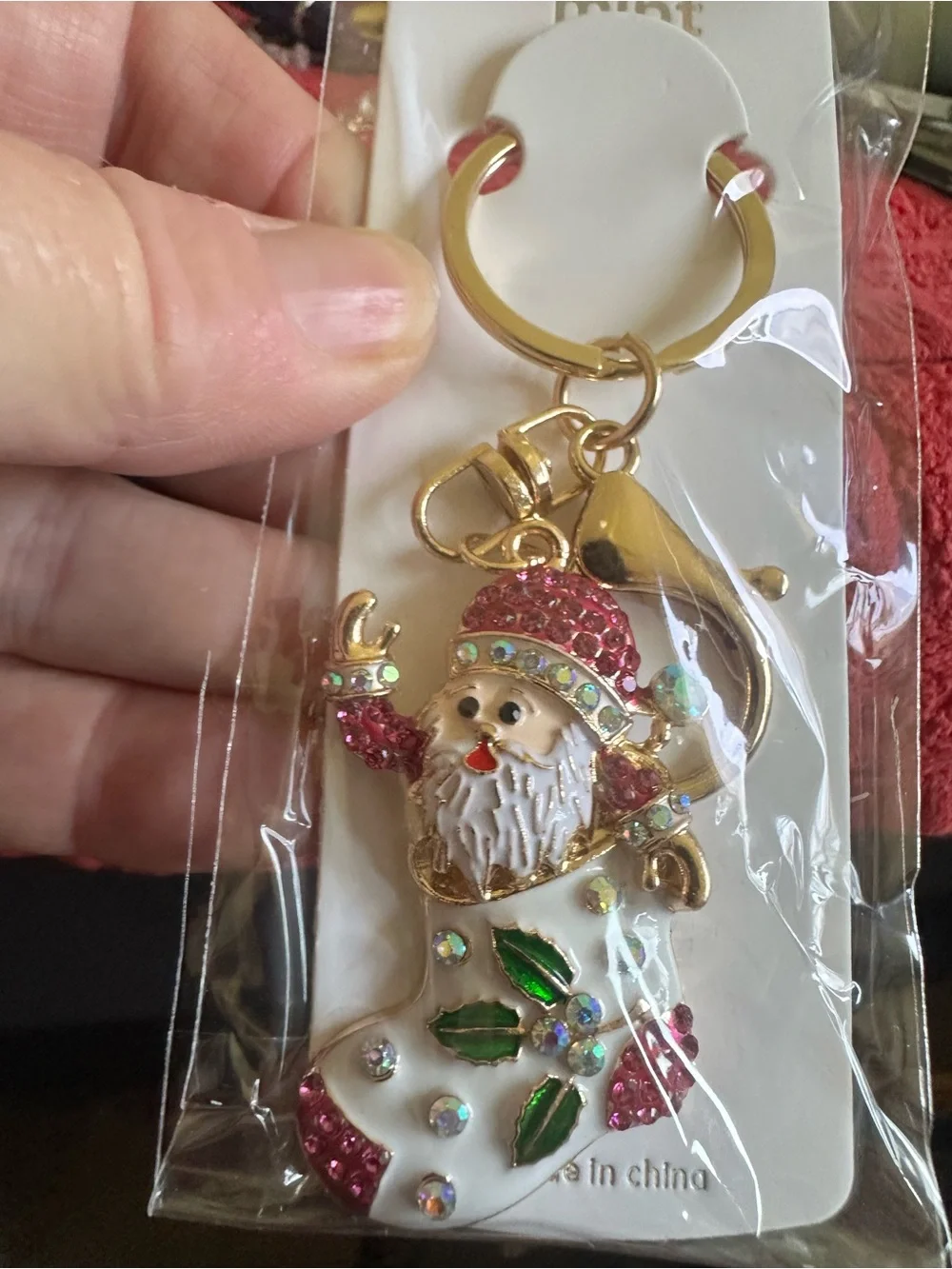 Mint decorative santa